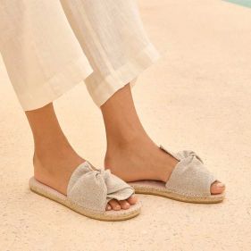SANDALS WITH KNOT  - صنادل نسائية