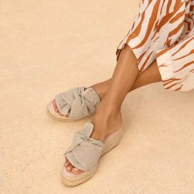 PLATFORMS WITH KNOT  - صنادل نسائية