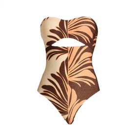 CUT OUT BANDEAU 1 PCE  - مايوه قطعة واحدة