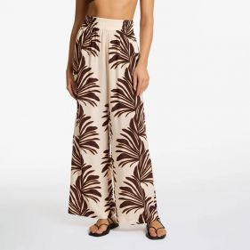 LACE WIDE LEG PANT  - بنطلونات