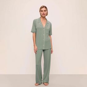 GISELE S SLV PANT PJ SET - بيجاما