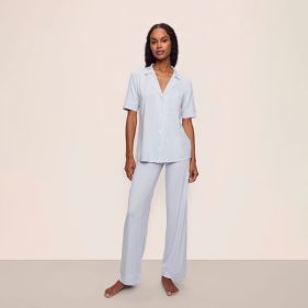 GISELE THE SHORT SLEEVE LONG PANT PJ SET - بيجاما