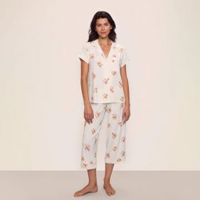 GISELE PRINTED S SLV CROP PJ - بيجاما