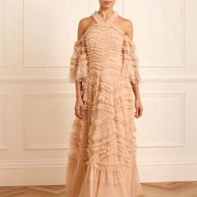 BRONTE OFF-SHOULDER GOWN - فستان