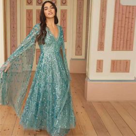 COMET ANKLE GOWN - فستان