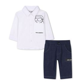 BABY BOY SHIRT+PANTS - طقم اطفال