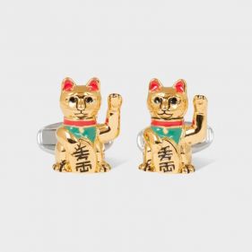 CUFFLINK LUCKY CAT - أزرار الكم