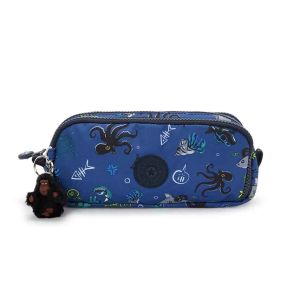 GITROY LARGE PENCASE : KIPLING : UNDERSEA PARTY : OS - ديلسي حقيبة صغيرة محمولة باليد