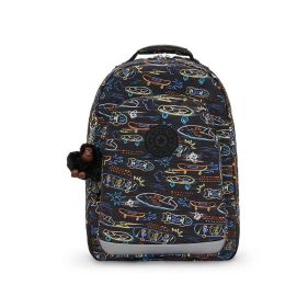 CLASS ROOM LARGE BACKPACK : KIPLING : NEON SKATE : OS - شنطة ظهر