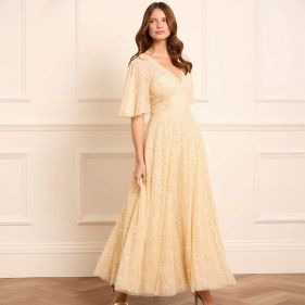 LEILA DOT VN ANKLE GOWN - فستان