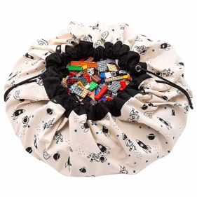 PLAYMAT  AND  STORAGE BAG   SPACE GLOW IN THE DARK - حقائب