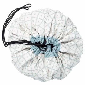 PLAYMAT  AND  STORAGE BAG   GEO GREEN - حقائب