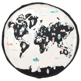 PLAYMAT  AND  STORAGE BAG   WORLD MAP - حقائب