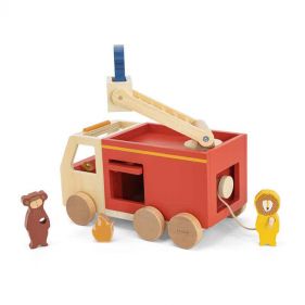 WOODEN FIRE TRUCK   - ألعاب