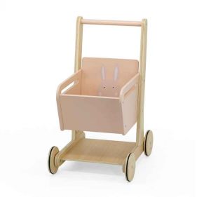 WOODEN SHOPPING CART   MRS. RABBIT   - ألعاب