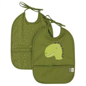 WATERPROOF BIB 2 PACK   MR. DINO   - إكسسوارات