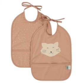 WATERPROOF BIB 2 PACK   MRS. CAT   - إكسسوارات