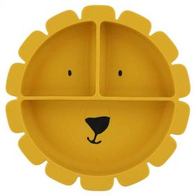 SILICONE DIVIDED PLATE WITH SUCTION   MR. LION   - إكسسوارات