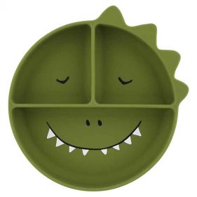 SILICONE DIVIDED PLATE WITH SUCTION   MR. DINO   - إكسسوارات