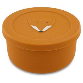 SILICONE SNACK BOX WITH LID   MR. FOX   - إكسسوارات