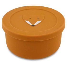 SILICONE SNACK BOX WITH LID   MR. FOX   - إكسسوارات