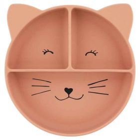 SILICONE DIVIDED PLATE WITH SUCTION   MRS. CAT   - إكسسوارات