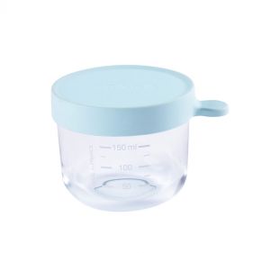 BEABA CONSERVATION JAR GLASS 150ML LIGHT BLUE - إكسسوارات