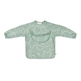 BEABA 2IN1 BIB WITH REMOVABLE SLEEVES SAGE GREEN - إكسسوارات