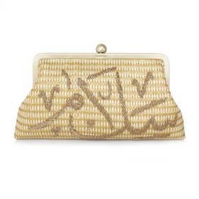 SALAM ON STRAW GOLD CLASSIC: SARAHS BAG - ديلسي حقيبة صغيرة محمولة باليد