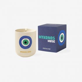 MYKONOS MUSE - TRAVEL FROM HOME SCENTED CANDLE: ASSOULINE - شمعة معطرة