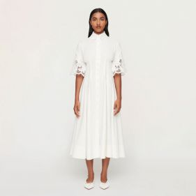 ZHOE LACE SHIRT DRESS - فستان
